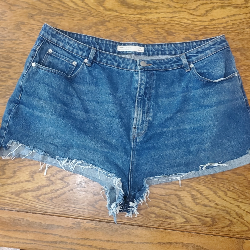 asos/denim shorts plus size US 20 women's